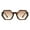 Brown Tortoise (Brown), variant on Geometric Hexagon Shape Sunglasses Retro Unisex Fashion Shades UV400 Green Tort