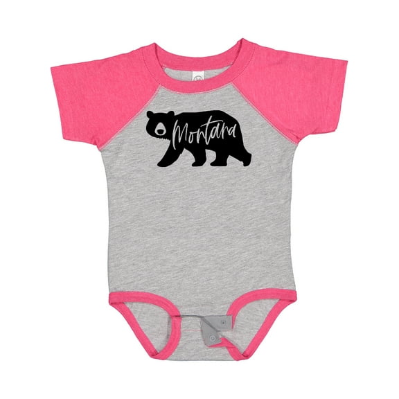 Inktastic Montana Black Bear Silhouette Boys or Girls Baby Bodysuit