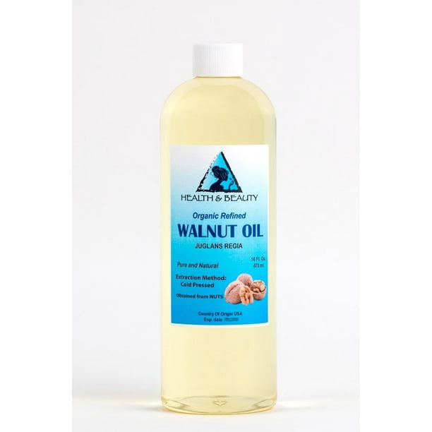 Walnut oil organic carrier cold pressed premium natural pure 16 oz