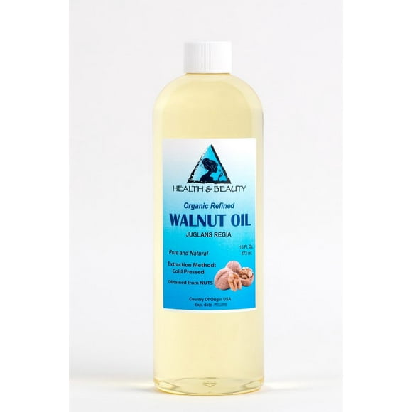 Walnut oil organic carrier cold pressed premium natural pure 16 oz