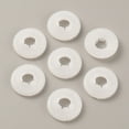 thumbnail image 2 of Plastic Doll Eye Nose Round Gaskets Animal Doll Safety Eye Nose Washers for DIY Craft Doll Making Floral White 17x3.5mm Hole: 6mm, 2 of 2