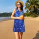 thumbnail image 3 of Balery Blurred Star Snow Christmas Vestidos de verano para mujer con estampado: vestido holgado sin mangas, vestido playero informal y cómodo para días calurosos., 3 of 7