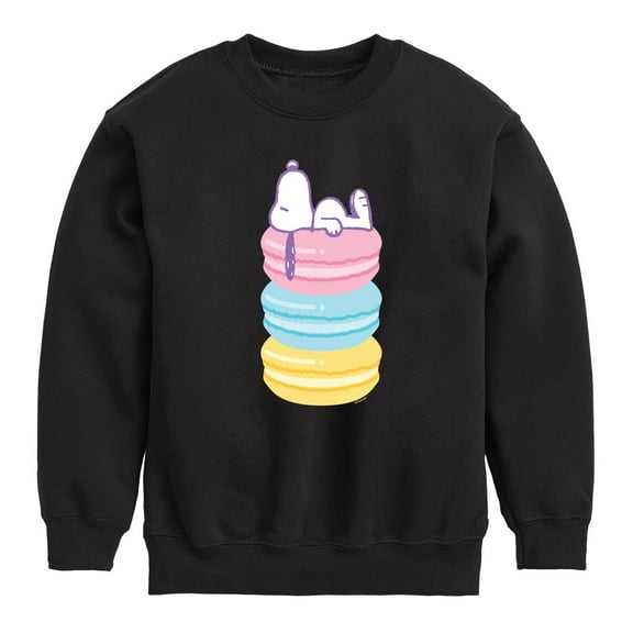 Peanuts - Snoopy Stacked Macarons - Youth Crewneck Sweatshirt