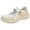 Beige, variant on CAIXAI Women Walking Shoes Orthopedic Shoes for Women Casual Mesh Knitted Woven Women's Sneakers Walking Anti-Skid Arch Support Mary Jane Shoes Hands-Free Barefoot Shoe