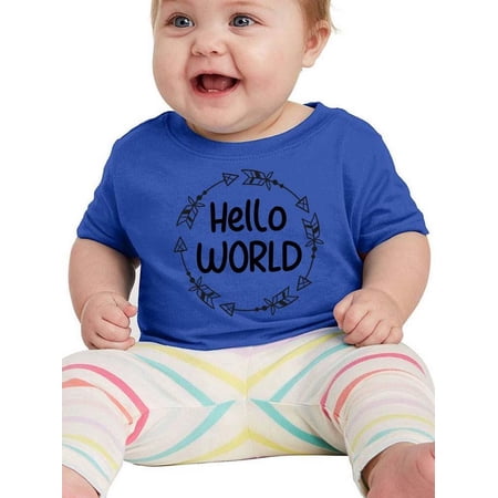 Hello World Arrow Wreath T-Shirt Infant -Smartprints Designs 12 Months