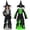 Black, variant on GYRATEDREAM Kids Skeleton Witch Halloween Costume, Glow‑in‑the‑Dark Girls Dress with Witch Hat 4-12T