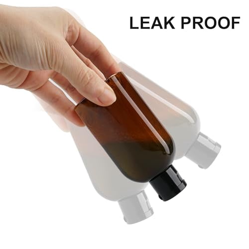 Travel Bottles for Toiletries - 6 PCS Shampoo Bottles, TSA Approved Travel Size, Leak Proof Containers with Flip Cap