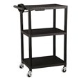 thumbnail image 2 of Norwood Mobilier Commercial Chariot Utilitaire Mobile en Plastique Noir à Hauteur Réglable avec Multiprise, Norm-Oug1042-So, 2 of 4