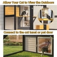 thumbnail image 6 of GYSIBAPO Large Wooden Catio Outdoor Cat Enclosure, Walk-in Cat House with 2 Condos, 5 Platforms, 4 Doors & Weatherproof Roof, 6 of 12