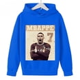 thumbnail image 4 of Sudadera deportiva azul de primavera y otoño CALIENTE 2024 para niños y niñas, sudadera con capucha estampada de Mbappé, ropa para niños, sudaderas con capucha para niñas, 4 of 4
