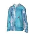 thumbnail image 2 of Kll Waves And Boats On The Beach Print Men'S Women’s Upf 50+ Sun Protection Outdoor Hoodie Jacket Long Sleeve Fishing Hiking Performance Shirt- Medium, 2 of 8