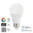 Maxxima Smart WiFi LED A19 Multicolor Light Bulb, Google Home/Alexa