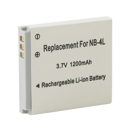 4l Compatible Battery (High-Capacity 1200mAh NB-4L Replacement Battery Pack for Canon PowerShot SD1000 SD1100IS SD200 SD30 SD300 SD400 SD430)