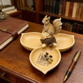 thumbnail image 1 of Squirrels Storage Statue Ornament For Patio Garden Decoration Desktop Storage, 1 of 5