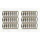 thumbnail image 2 of Bewildely Paquete de 24 mosquetones con cierre de anillo en D, ganchos para llavero, clips, soporte para regalos Type3 NO3, 2 of 6
