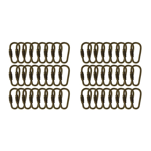 Ganchos para llavero Inteprter con mosquetón Bronce 2Conjunto