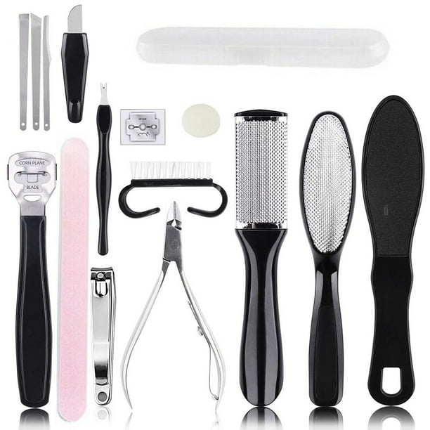 Pedicure Kit, 18pcs in1 Professional and Home use, Foot Scrubber