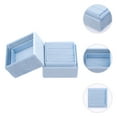 thumbnail image 2 of Unique Bargains Velvet Square Ring Box Storage for Proposal Light Blue, 2 of 6