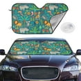 thumbnail image 2 of Balery Jungle Animals Windshield Sun Shade, Car Front Window Sunshade Cover ,Automotive Interior Portected Blocks Uv Rays For Car Pickup Truck Suv Accessories- Small, 2 of 7