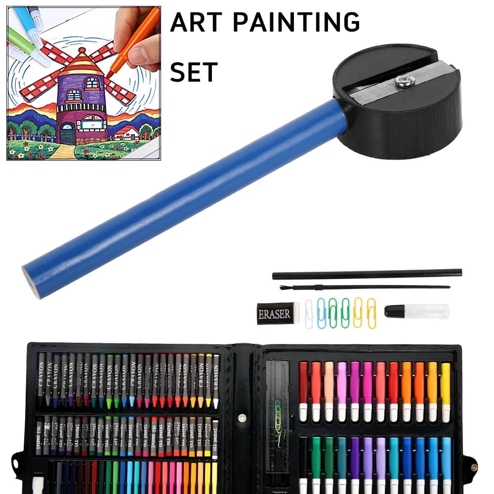 NOGIS 150 Pcs Kids Art Set, Painting Kits for Kids Ages 4-8, Non-Toxic Art Supplies for Girls & Boys, Drawing Set with Watercolor, Oil Pastels, resent for Young Artists