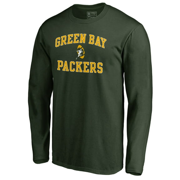 Men's Green Green Bay Packers Vintage Collection Victory Arch Long Sleeve T-Shirt