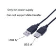 thumbnail image 6 of ZPAQI Black USB A Male to USB Male Cable Power Supply Copper Wire 100cm/39.37in, 6 of 9
