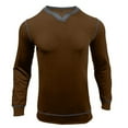 thumbnail image 4 of VJATTWR Men Heavy Long Sleeve T-Shirt, Crew Neck Classic Fit Tee, Assorted Color Xxl, 4 of 8