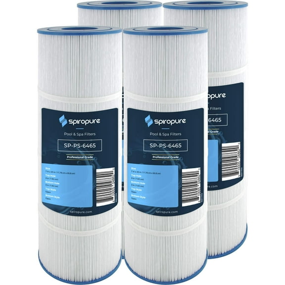 SpiroPure Replacement for Pentair CCP320 Pleatco PCC80 Unicel C-7470 Filbur FC-1976 R173573 178580 Hot Tub Spa Pool Filter Replacement Cartridge (Case of 4)