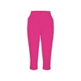 thumbnail image 4 of Lenpel Capri Pants for Women Dressy Casual High Waisted Tapered Slim Work Pants Cropped Office Trousers with Pockets, 4 of 6