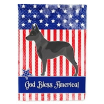 Australian Cattle Dog American Flag Canvas House Size