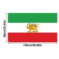 thumbnail image 7 of 59*35inch Iranian Flag Set,Flag,Ancient Persian Flag with Sun Lion, Durable Double-Layer Spring Fabric, Iranian Sun Crown Banner, Suitable for Gardens, Outdoors, And Indoors., 7 of 7