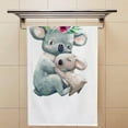 thumbnail image 4 of SKYSONIC Fingertip Hand Towels Set of 2 Pcs Koala Family with Wreath Absorbent Face Bath Towels for Bathroom Kitchen 30"x15", 4 of 6