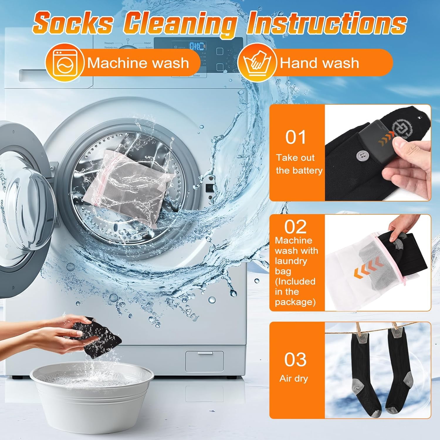 Heated Socks for Men Women with APP Control, 8000mAh Battery Rechargeable Electric Washable Winter Warm Feet and Outdoor for Hunting Skiing Cycling Camping
