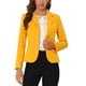 thumbnail image 1 of BLAZER DE TRABAJO PARA MUJER INSPIRADOR CHIC CON SOLAPA Y MANGAS LARGAS, TRAJE BLAZER AMARILLO 2XL, 1 of 6