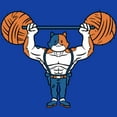 thumbnail image 2 of Men's Fortnite Yarn Lifter Meowscles Graphic Tee Royal Blue 3X Large, 2 of 4