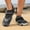 Black, variant on CIAKGIAF Men Shoes Breathable Aqua Swim Shoes,Printed Sole Quick Dry Water Shoes Wide Size Non Slip Shoes