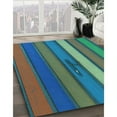 thumbnail image 2 of Ahgly Company Indoor Rectangle Patterned Mint Green Area Rugs, 5' x 8', 2 of 6
