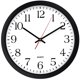 thumbnail image 1 of Bernhard Products Reloj de pared negro, silencioso, sin tictac, 16.0 in, calidad extra grande, cuarzo, funciona con pilas, redondo, fácil de leer, hogar, oficina, negocio, cocina, aula, escuela, 1 of 1