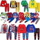 thumbnail image 2 of Conjuntos de ropa de dormir para niños y niñas, Pijamas de algodón con dibujos animados de coches, primavera y otoño, novedad, 2 of 4