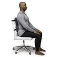 thumbnail image 4 of Soporte lumbar torácico OPTP: soporte completo para la espalda y la zona lumbar para una mejor postura al sentarse, soporte para la parte superior e inferior de la espalda en sillas y cojín para el re, 4 of 5