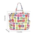 thumbnail image 5 of BiFandian Small Beach Tote Bag for Women, Waterproof Sandproof Canvas Beach Bag with Durable Zipper Pockets, Summer Lightweight Beach Tote for Travel, Vacation, Pool, Gym, Shopping and Daily Errands, 5 of 6