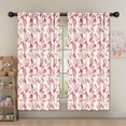 thumbnail image 5 of Blackout Kids Curtains,Pink Bows and Baseballs Pattern Childrens Insulated Curtains Set Of 2,Bedroom Essentials,Toddler Room Decor 52"x63", 5 of 5