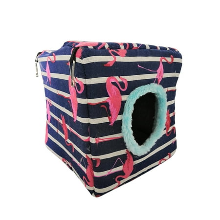 

1Pcs Parrot Sponge Pet Sleeping Bed Creative Warm Nest Pet Supplies for Hamster Rabbit Size 2XL(Random Pattern)