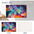 thumbnail image 5 of Multicolor Abstract Art Placemats,Colorful Grunge Macro Closeup Washable Linen Table Mats for Kitchen Table Double Insulation Decor Dining Set Indoor Outdoor 12X18 in Set of 4, 5 of 6