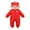 Red, variant on GYRATEDREAM Baby Boys Girls Snowsuit Cute Newborn Hooded Coat Jacket Infant Padded Warm Jumpsuit Outerwear