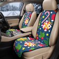 thumbnail image 2 of Eheartsgir Anti-Dust Car Front Seat Covers for Most Vehicles, Quilted Padded Fabric Non-Slip Car Seat Covers, Christmas Holiday Print, 2 of 7