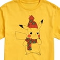 thumbnail image 3 of Pokémon - Pikachu Bundled Up - Men's Short Sleeve Graphic T-Shirt, 3 of 5