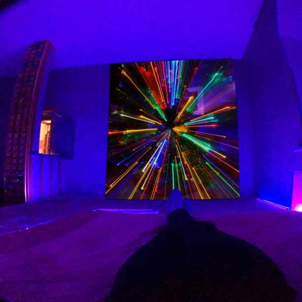 Goory Colorful Trippy Wall Hanging Blacklight Background Tree Of Life Tapestry Hippie