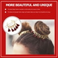 thumbnail image 3 of Shisuyan Épingle à Cheveux Rétro avec Franges en Rouge pour Décoration en Alliage Ferme 2 Pcs, 3 of 9