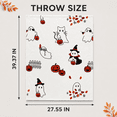 thumbnail image 4 of Halloween Flannel Throw Blanket,Soft Warm Decorative Cover Blanket,Stylish Sofa Couch Accessory for Bedroom Living Room Fall Holiday Indoor Home Party Layout, 4 of 8